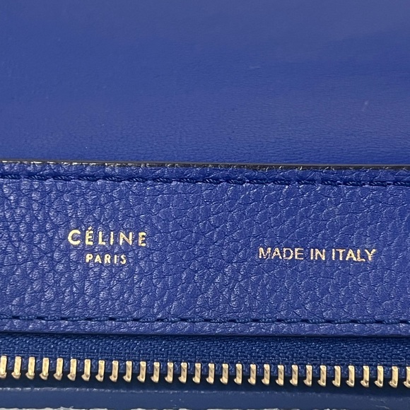 Celine Calfskin Suede Small Trapeze Indigo - Picture 8 of 11